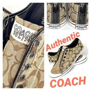 Brand NEW COACH Korrin Sneakers Women Brown 9M